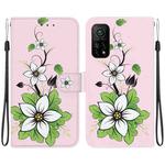 For Xiaomi Mi 10T Pro 5G / 10T Pro Crystal Texture Colored Drawing Leather Phone Case(Lily)