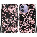 For OPPO A5x 5G / A3 4G / 5G / A3x 4G / 5G Crystal Texture Colored Drawing Leather Phone Case(Plum Bossom)