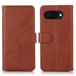 For Google Pixel 9a Cow Texture Flip Leather Phone Case(Brown)