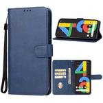 For Google Pixel 4a 4G Leather Phone Case(Blue)