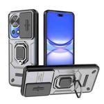 For Huawei Nova 12 Pro 5G Sliding Camshield TPU + PC Shockproof Phone Case with Holder(Grey)