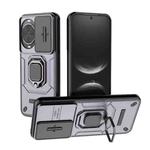 For Huawei nova 14 5G Sliding Camshield TPU + PC Shockproof Phone Case with Holder(Purple)