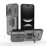 For Huawei nova 14 Ultra 5G Sliding Camshield TPU + PC Shockproof Phone Case with Holder(Black)