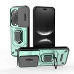 For Huawei nova 14 Ultra 5G Sliding Camshield TPU + PC Shockproof Phone Case with Holder(Green)