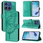 For Motorola Edge 5G 2025 / 60 Fusion 5G Embossed Butterfly Leather Phone Case(Green)