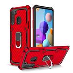 For Samsung Galaxy A21 Cool Armor PC + TPU Shockproof Case with 360 Degree Rotation Ring Holder(Red)