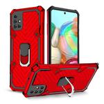 For Samsung Galaxy A71 Cool Armor PC + TPU Shockproof Case with 360 Degree Rotation Ring Holder(Red)