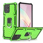 For Samsung Galaxy A91 Cool Armor PC + TPU Shockproof Case with 360 Degree Rotation Ring Holder(Green)