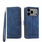 For iPhone 17 Pro Max Dierfeng Dream Line TPU Hybrid PU Leather Phone Case(Blue)