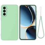 For Samsung Galaxy A17 4G Solid Color Liquid Silicone Dropproof Full Coverage Phone Case(Green)