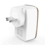 LDNIO A3304 17W 3 USB Interfaces Travel Charger Mobile Phone Charger, AU Plug