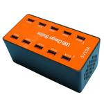 A5B 50W 10 Ports USB Smart Charging Station with Indicator Light(US Plug)