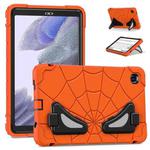 For Samsung Galaxy Tab A7 Lite T220 Spider Silicone Hybrid PC Shockproof Tablet Case(Orange Black)