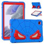 For Samsung Galaxy Tab A7 Lite T220 Spider Silicone Hybrid PC Shockproof Tablet Case(Blue Red)