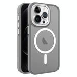 For iPhone 12 / 12 Pro Two-color Frosted MagSafe Magnetic Phone Case(Grey)