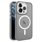 For iPhone 11 Pro Max Two-color Frosted MagSafe Magnetic Phone Case(Grey)