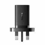 Baseus GaN5 Pro 40W USB-C / Type-Cx2 Gallium Nitride Fast Charger, UK Plug(Black)