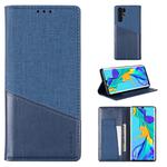 For Huawei P30 Pro MUXMA MX109 Horizontal Flip Leather Case with Holder & Card Slot & Wallet(Blue)