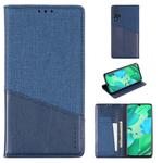 For Huawei Nova 5 Pro MUXMA MX109 Horizontal Flip Leather Case with Holder & Card Slot & Wallet(Blue)