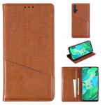 For Huawei Nova 5 Pro MUXMA MX109 Horizontal Flip Leather Case with Holder & Card Slot & Wallet(Brown)