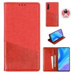 For Huawei P Smart Pro(2019) MUXMA MX109 Horizontal Flip Leather Case with Holder & Card Slot & Wallet(Red)