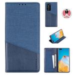 For Huawei P40 Pro MUXMA MX109 Horizontal Flip Leather Case with Holder & Card Slot & Wallet(Blue)