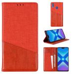 For Huawei Honor 8X MUXMA MX109 Horizontal Flip Leather Case with Holder & Card Slot & Wallet(Red)