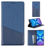 For Huawei Honor 8X MUXMA MX109 Horizontal Flip Leather Case with Holder & Card Slot & Wallet(Blue)