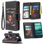 For Nokia 1.3 Colored Drawing Pattern Zipper Horizontal Flip Leather Case with Holder & Card Slots & Wallet(Bear)