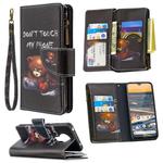For Nokia 5.3 Colored Drawing Pattern Zipper Horizontal Flip Leather Case with Holder & Card Slots & Wallet(Bear)