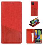 For Google Pixel 4 MUXMA MX109 Horizontal Flip Leather Case with Holder & Card Slot & Wallet(Red)