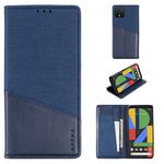 For Google Pixel 4 MUXMA MX109 Horizontal Flip Leather Case with Holder & Card Slot & Wallet(Blue)