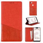 For Google Pixel 3 XL MUXMA MX109 Horizontal Flip Leather Case with Holder & Card Slot & Wallet(Red)