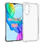 For vivo Y28s 5G Global Shockproof Non-slip Thickening TPU Phone Case(Transparent)