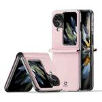 For OPPO Find N3 Flip DUX DUCIS Bril Series PU + TPU Phone Case(Pink)