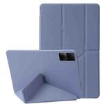 For Xiaomi Redmi Pad SE Deformation Silicone Leather Tablet Case(Lavender)