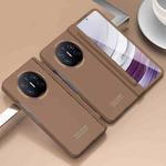 For Huawei Mate X5 Extraordinary Series Hinged Folding Full Coverage Phone Case with Pen Slot & Stylus(Coffee)