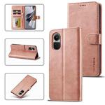 For OPPO Reno10 / Reno10 Pro 5G Global LC.IMEEKE Calf Texture Horizontal Flip Leather Case(Rose Gold)