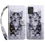 For Motorola Moto G Power 2023 3D Painted Leather Phone Case(Smile Cat)
