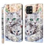 For Motorola Moto G Stylus 5G 2023 3D Painted Leather Phone Case(Two Loving Cats)