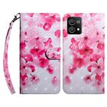 For Motorola Moto G Stylus 5G 2023 3D Painted Leather Phone Case(Red Flower)