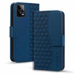 For Xiaomi Redmi Note 12 Pro 5G Global Business Diamond Buckle Leather Phone Case with Lanyard(Royal Blue)
