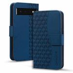 For Google Pixel 6 Business Diamond Buckle Leather Phone Case with Lanyard(Royal Blue)