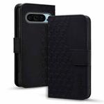 For Google Pixel 9 Pro XL Business Diamond Buckle Leather Phone Case with Lanyard(Black)