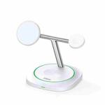 DUZZONA W16 15W 3 in 1 MagSafe Magnetic Wireless Charging Stand(White)