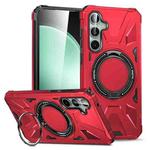 For Samsung Galaxy A15 MagSafe Magnetic Shockproof Phone Case with Ring Holder(Red)