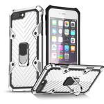 For iPhone 8 Plus / 7 Plus Cool Armor PC+TPU Shockproof Case with 360 Degree Rotation Ring Holder(Silver)
