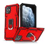For iPhone 11 Cool Armor PC+TPU Shockproof Case with 360 Degree Rotation Ring Holder(Red)