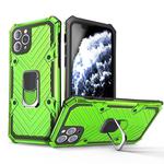 For iPhone 11 Pro Cool Armor PC+TPU Shockproof Case with 360 Degree Rotation Ring Holder(Green)