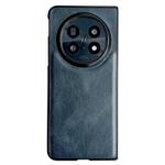 For OPPO Find N5 Crazy Horse Texture PU + PC Phone Case(Blue)